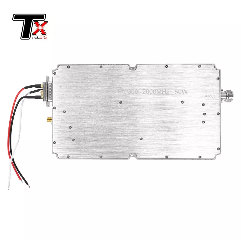 AMPLIIER DOWN WOWER -BAND AMPLIIER 300-2000 MHZ modul 50 w tanpa sumber sinyal